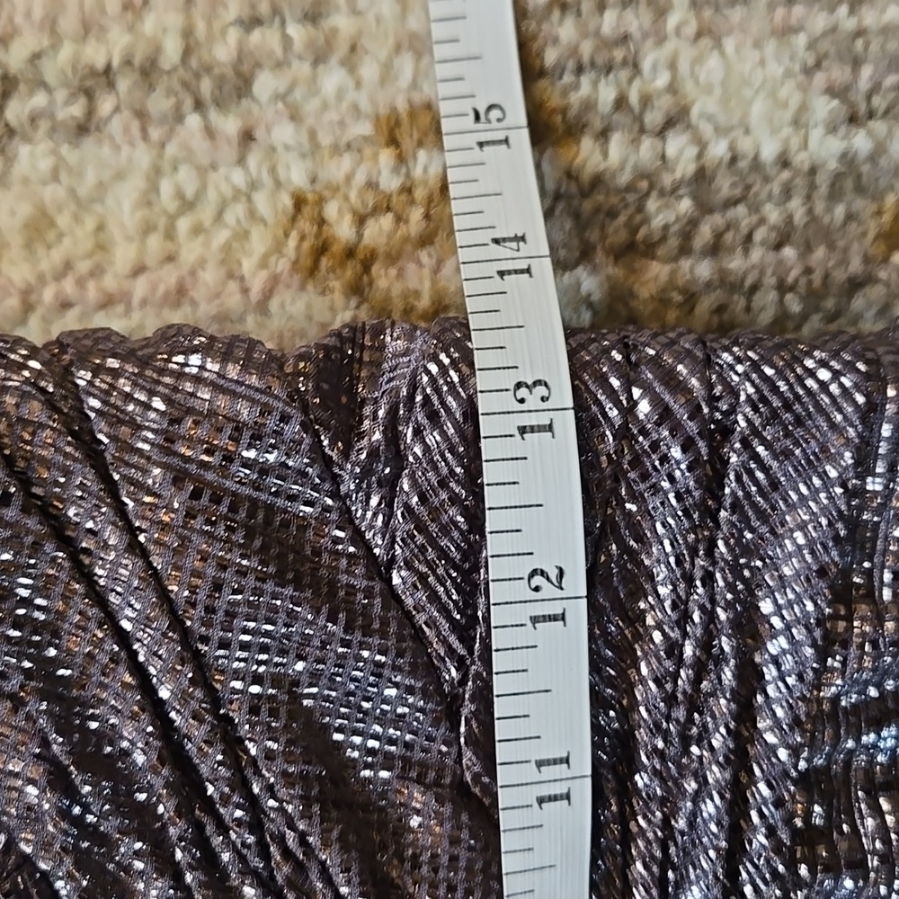 NWT Ralph Lauren Gray Metallic Dress Size 4 - Picture 10 of 13